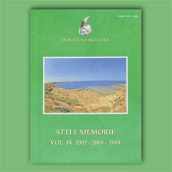 ATTI E MEMORIE Vol. IX 2003 - 2004 - 2005 _ Fronte