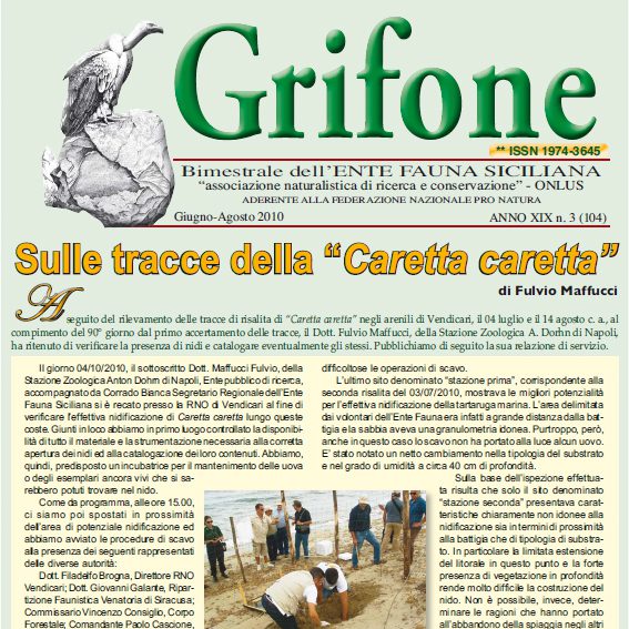 Grifone ANNO XIX n. 3 (104) - Giugno/Agosto 2010