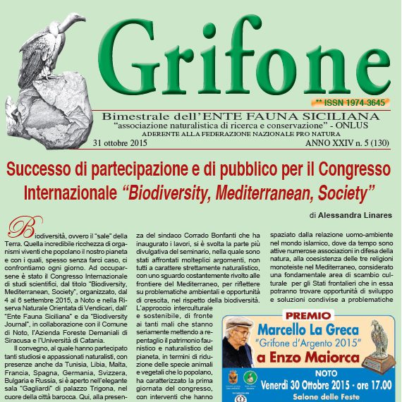 Grifone ANNO XXIV n. 5 (130) - 31 ottobre 2015