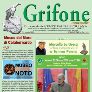 Grifone ANNO XXVII n. 3-4 (143) - 31 agosto 2018