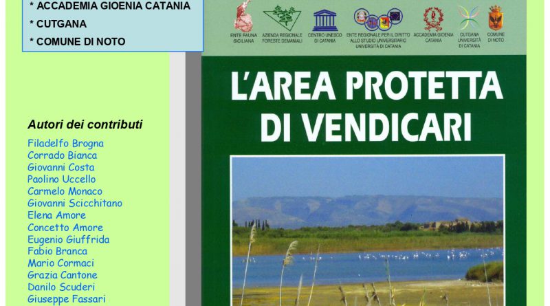 Presentazione del volume "L'AREA PROTETTA DI VENDICARI"