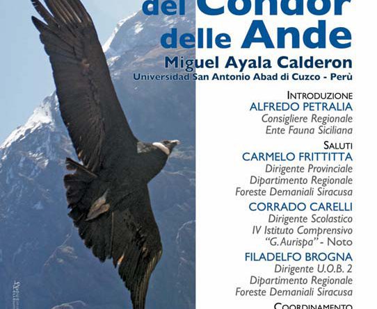 02-05-2011: Noto - Centro Visitatori - Ecomuseo della R.N.O. "Oasi Faunistica di Vendicari" Conferenza su " La protezione del Condor delle Ande"
