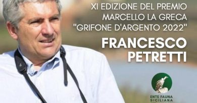 Premio M. La Greca 2022 - Francesco Petretti - Ente Fauna Siciliana